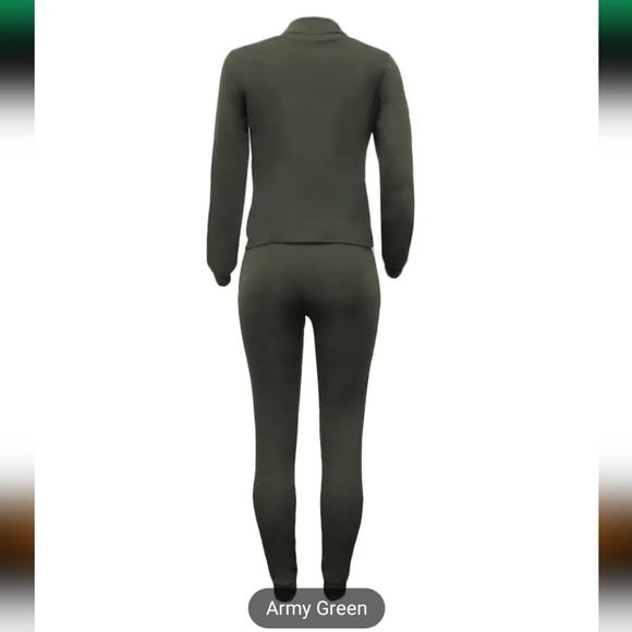 Striped Graphic 2 Piece Tracksuite Outfit, Casual - Picture 3 of 3